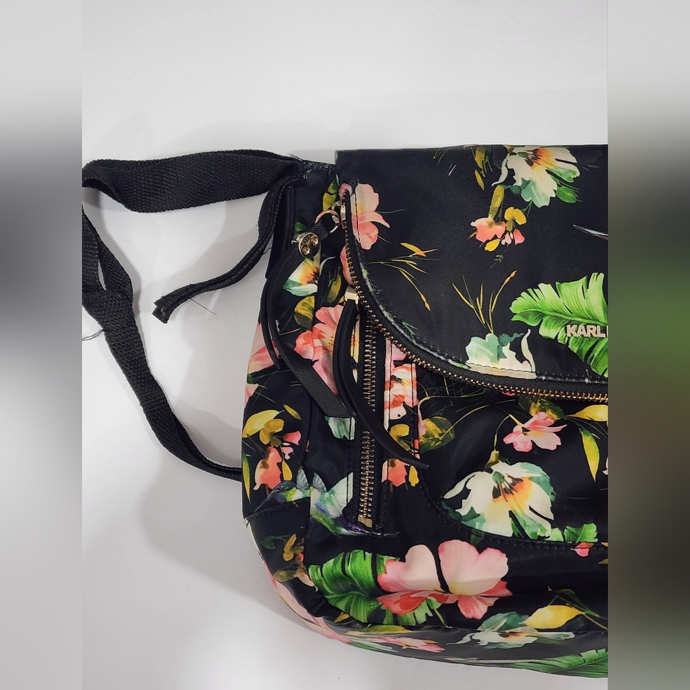 Karl Lagerfeld Black Floral Women's Bag - Picture 4 of 15